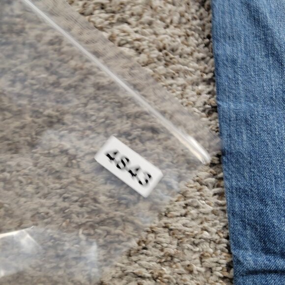 Levis 541 Jeans Mens 38x34 Blue Athletic Taper Denim Distressed - Picture 6 of 6